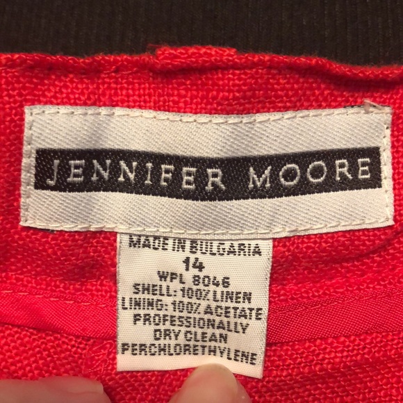 Pretty Red Designer Shorts by Jennifer Moore made in Bulgaria - Picture 8 of 9